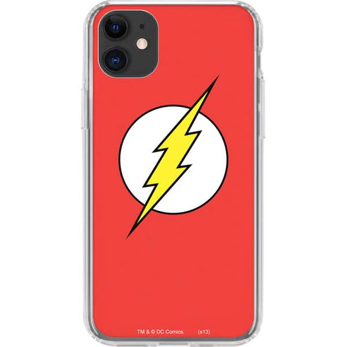 DC Comics The Flash Original Emblem iPhone 11 Clear Case