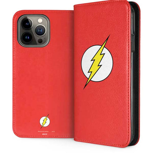 DC Comics The Flash Original Emblem iPhone 14 Pro Max Folio Case