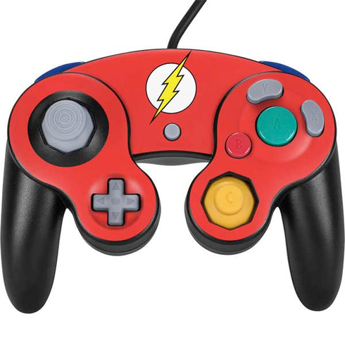 DC Comics The Flash Original Emblem Nintendo GameCube Controller Skin