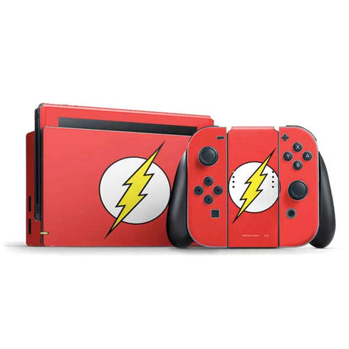 DC Comics The Flash Original Emblem Nintendo Switch Bundle Skin
