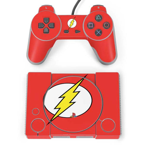 DC Comics The Flash Original Emblem PlayStation Classic Bundle Skin