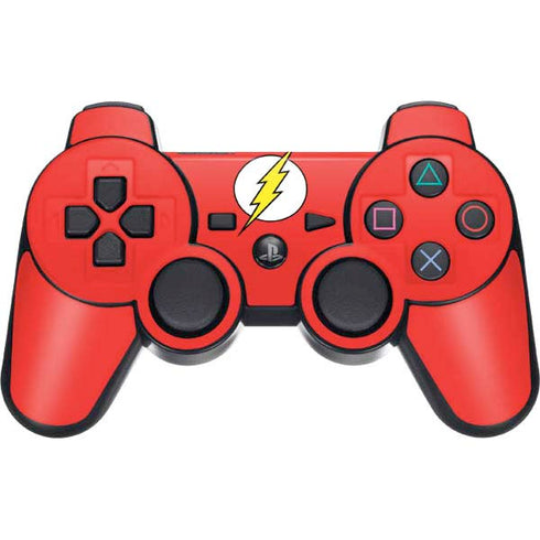DC Comics The Flash Original Emblem PS3 Dual Shock wireless controller Skin