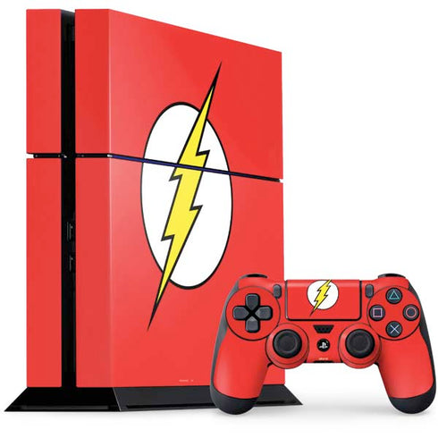 DC Comics The Flash Original Emblem PS4 Console and Controller Bundle Skin