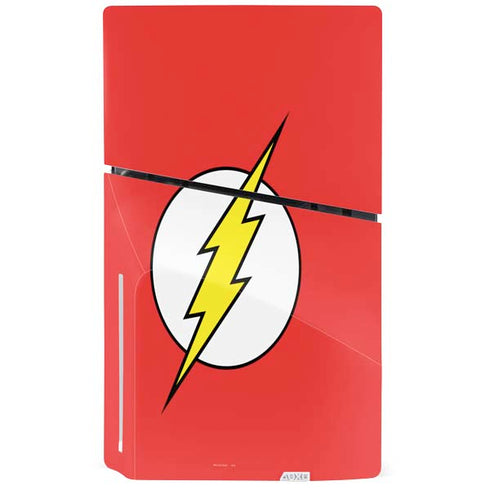 DC Comics The Flash Original Emblem PS5 Slim Disk Console Skin
