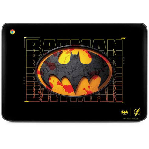 DC Comics The Flash Movie: Batman Bloody Logo HP Chromebook Skin