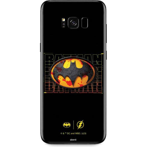 DC Comics The Flash Movie: Batman Bloody Logo Galaxy S8 Plus Skin