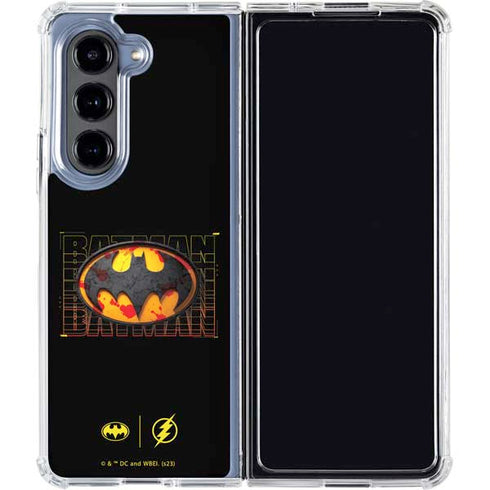 DC Comics The Flash Movie: Batman Bloody Logo Galaxy Z Fold5 5G Clear Case