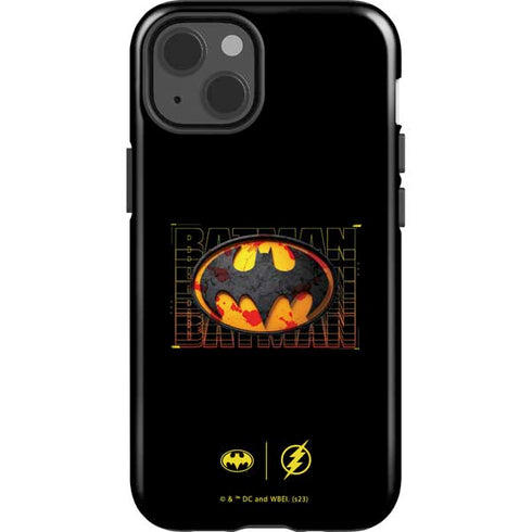 DC Comics The Flash Movie: Batman Bloody Logo iPhone 15 Impact Case