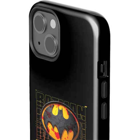 DC Comics The Flash Movie: Batman Bloody Logo iPhone 15 Plus Impact Case