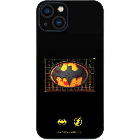 DC Comics The Flash Movie: Batman Bloody Logo iPhone 15 Plus Skin