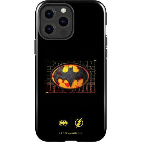 DC Comics The Flash Movie: Batman Bloody Logo iPhone 15 Pro Max Impact Case