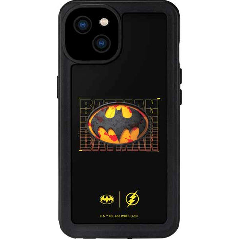 DC Comics The Flash Movie: Batman Bloody Logo iPhone 15 Plus Waterproof Case