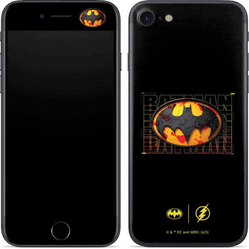 DC Comics The Flash Movie: Batman Bloody Logo iPhone 8 Skin