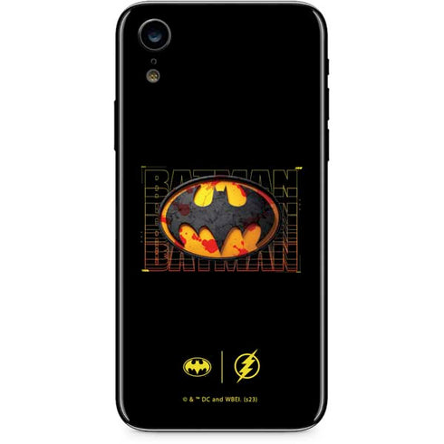 DC Comics The Flash Movie: Batman Bloody Logo iPhone XR Skin