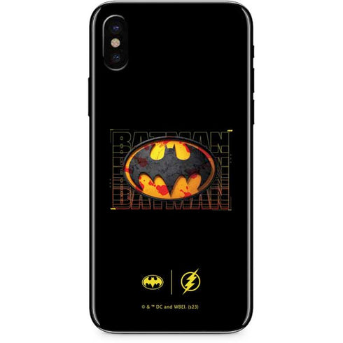DC Comics The Flash Movie: Batman Bloody Logo iPhone XS Max Skin