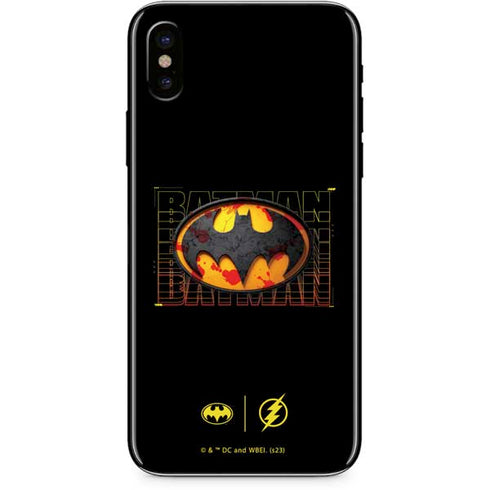 DC Comics The Flash Movie: Batman Bloody Logo iPhone XS Skin