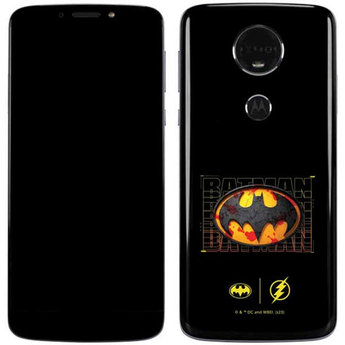 DC Comics The Flash Movie: Batman Bloody Logo Moto E5 Plus Skin