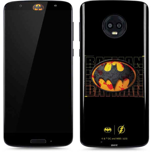 DC Comics The Flash Movie: Batman Bloody Logo Moto G6 Skin