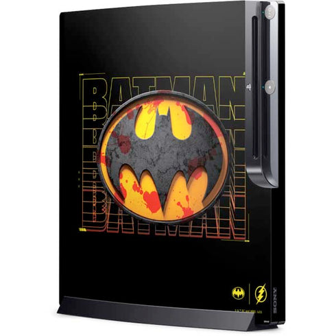 DC Comics The Flash Movie: Batman Bloody Logo Playstation 3 & PS3 Slim Skin