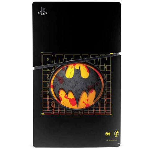 DC Comics The Flash Movie: Batman Bloody Logo PS5 Slim Disk Bundle Skin