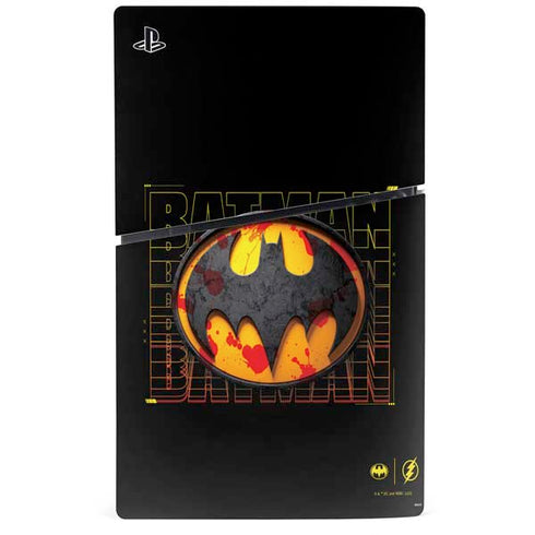 DC Comics The Flash Movie: Batman Bloody Logo PS5 Slim Digital Edition Bundle Skin