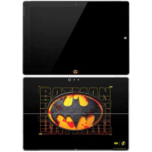 DC Comics The Flash Movie: Batman Bloody Logo Surface Pro 3 Skin