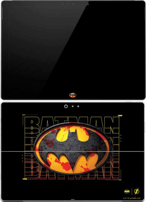 DC Comics The Flash Movie: Batman Bloody Logo Surface Pro (2017) Skin