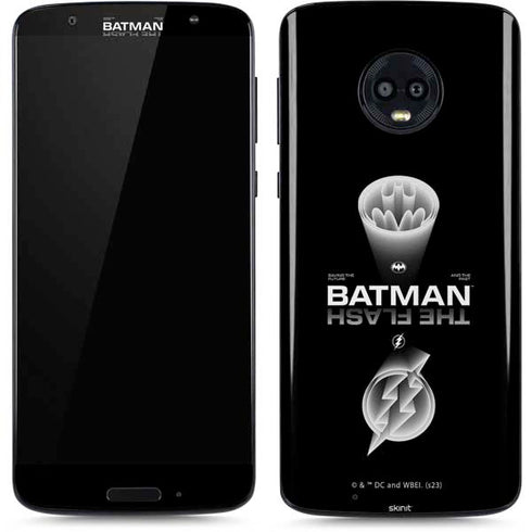 DC Comics The Flash Movie: Batman Flash Future & Past Moto G6 Skin