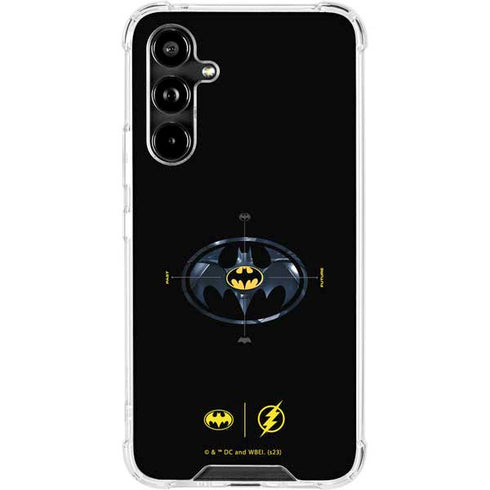 DC Comics The Flash Movie: Batman Multiverse Logos Galaxy A54 5G Clear Case