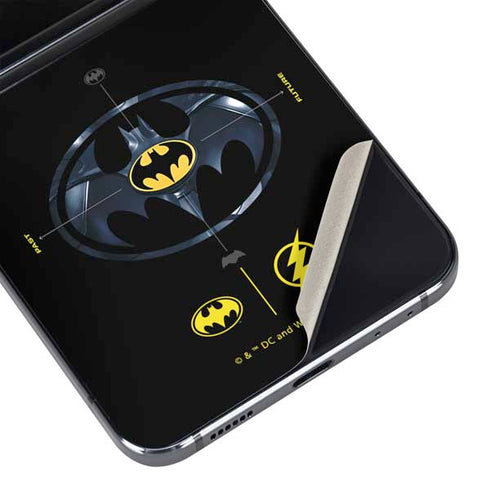 DC Comics The Flash Movie: Batman Multiverse Logos Galaxy Z Flip5 5G Skin