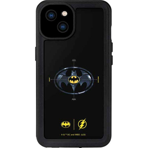 DC Comics The Flash Movie: Batman Multiverse Logos iPhone 15 Plus Waterproof Case