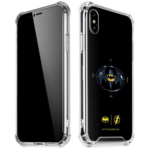 DC Comics The Flash Movie: Batman Multiverse Logos iPhone XS Max Clear Case