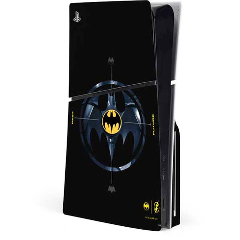 DC Comics The Flash Movie: Batman Multiverse Logos PS5 Slim Disk Console Skin
