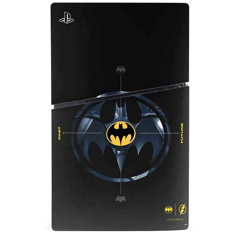 DC Comics The Flash Movie: Batman Multiverse Logos PS5 Slim Disk Console Skin