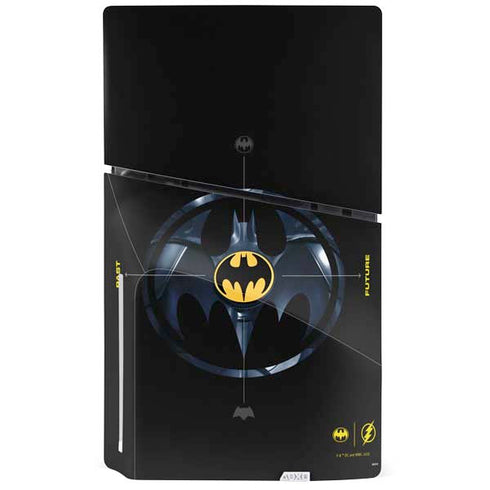 DC Comics The Flash Movie: Batman Multiverse Logos PS5 Slim Disk Console Skin