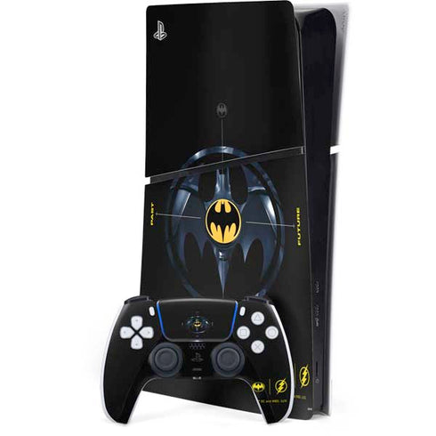 DC Comics The Flash Movie: Batman Multiverse Logos PS5 Slim Digital Edition Bundle Skin