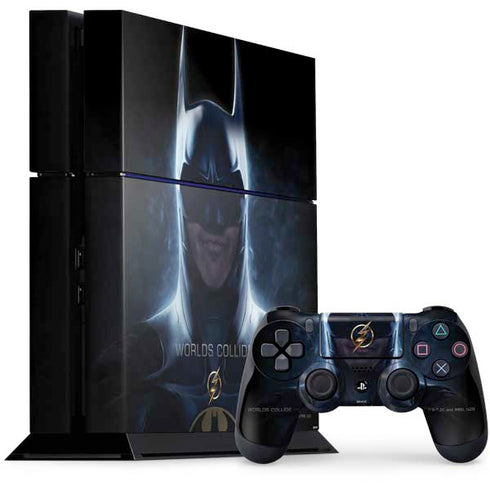 DC Comics The Flash Movie: Batman Poster PS4 Console and Controller Bundle Skin