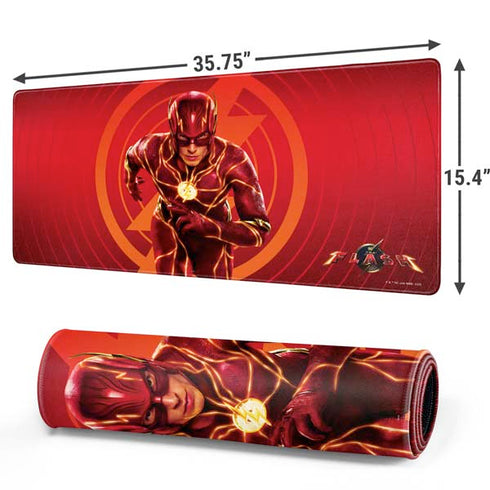 DC Comics The Flash Movie: Flash in Motion Gaming Mouse Pad