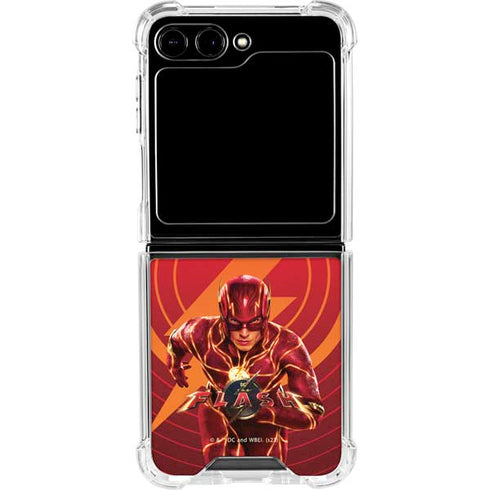 DC Comics The Flash Movie: Flash in Motion Galaxy Z Flip5 5G Clear Case