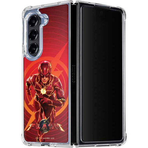 DC Comics The Flash Movie: Flash in Motion Galaxy Z Fold5 5G Clear Case
