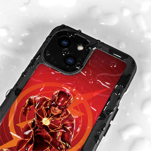 DC Comics The Flash Movie: Flash in Motion iPhone 15 Waterproof Case