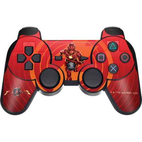 DC Comics The Flash Movie: Flash in Motion PS3 Dual Shock wireless controller Skin