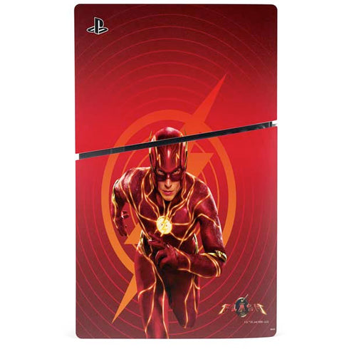 DC Comics The Flash Movie: Flash in Motion PS5 Slim Digital Edition Console Skin