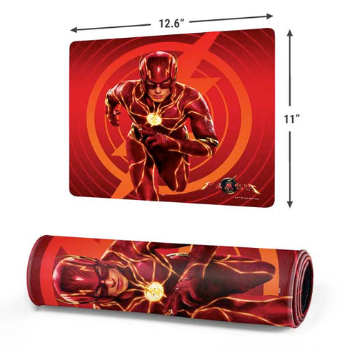 DC Comics The Flash Movie: Flash in Motion Gaming Mouse Pad