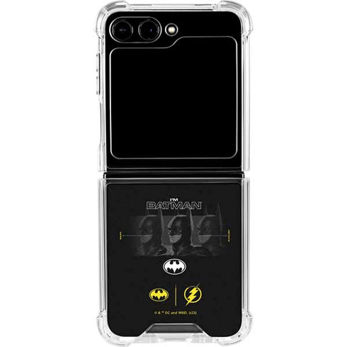 DC Comics The Flash Movie: I am Batman Past to Future Galaxy Z Flip5 5G Clear Case