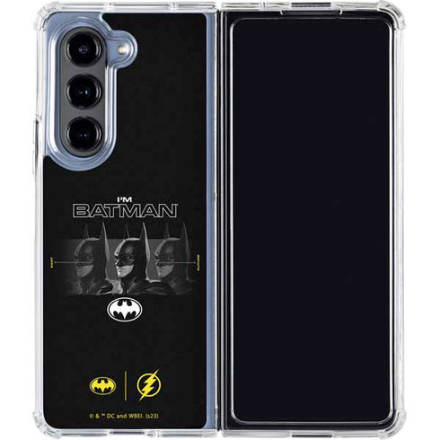 DC Comics The Flash Movie: I am Batman Past to Future Galaxy Z Fold5 5G Clear Case