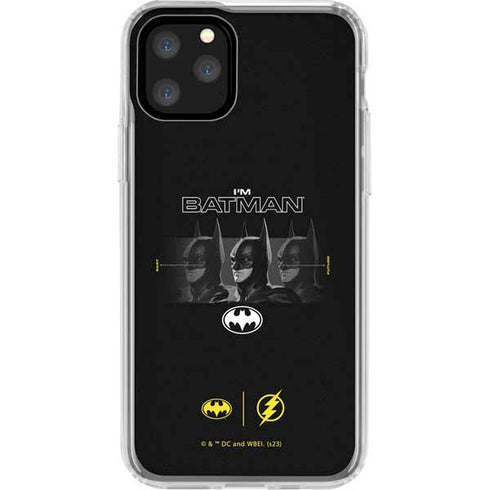 DC Comics The Flash Movie: I am Batman Past to Future iPhone 11 Pro Clear Case