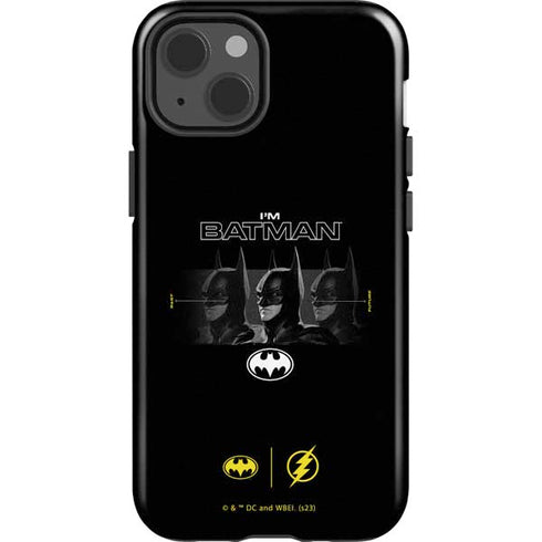 DC Comics The Flash Movie: I am Batman Past to Future iPhone 15 Impact Case