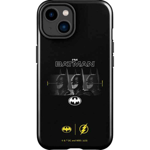 DC Comics The Flash Movie: I am Batman Past to Future iPhone 15 Plus Impact Case