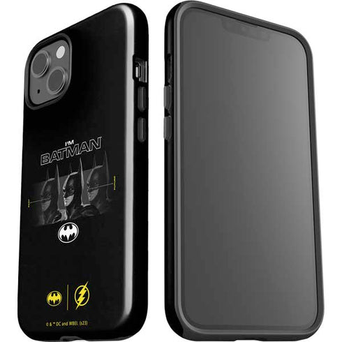 DC Comics The Flash Movie: I am Batman Past to Future iPhone 15 Plus Impact Case